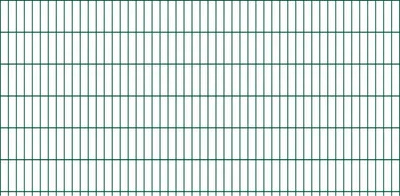 Produktbild von Doppelstabmattenzaun David 6/5/6 mm - Ausführung: grün beschichtet, Höhe: 123 cm, Länge: 251 cm