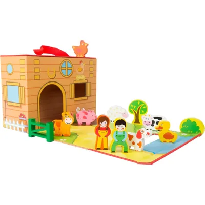 Produktbild von Small Foot 11111 Spielkoffer Bauernhof, 13-teilig (1 Set)