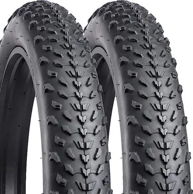 Zdjęcie produktu dla Opona do roweru typu fatbike 20" 20x4,0 cala, terenowa z bieżnikiem, czarna