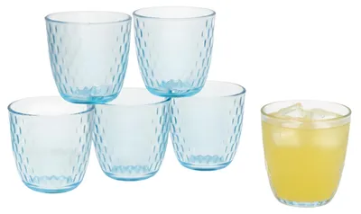 Produktbild von Gerimport Wasserglaser / Trinkglaser Lively Blue - 6x Stuck - blau - 290 ml