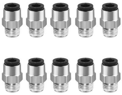 Pneumatik-Steckverbinder PC6-01, 6 mm, 1/8" AG, 10 Stück