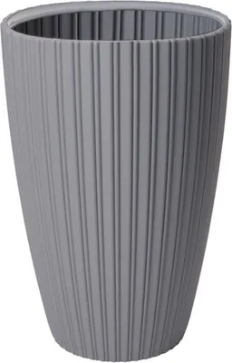 Image de Elégant pot de fleurs 40 x 58 cm pour le jardin, le balcon ou l'intérieur - Gris clair