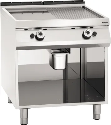Produktbild von Bartscher Gas-Griddleplatte, 1/2 + 1/2, OU