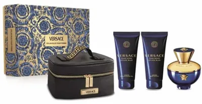 Image de Versace Pour Femme Dylan Blue Eau De Parfum Vaporisateur 100ml Set 3 Articles