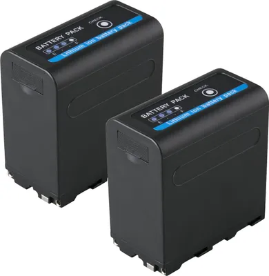 Produktbild von 2x Blumax Akku | für Sony NP-F970 Digitalkamera | Kapazität 7850mAh |Spannung 7,2Volt | Video- und Kamerazubehör