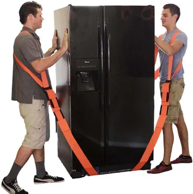 Image de Système de levage et de transport pour deux personnes - Sangles de déménagement pour meubles et appareils