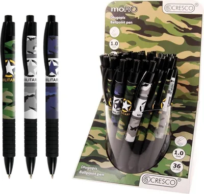 Produktbild von Camouflage-Kugelschreiber (36 Stück) (Kugelschreiber)