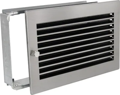 Produktbild von Warmluftgitter WG 3523 MESM mit Edelstahl Blende 350x230mm Zuluft Abluftgitter