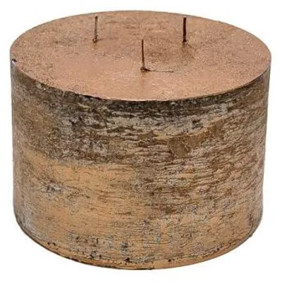 Productafbeelding van Branded kaars, Ø 15 cm × 10 cm - Koper - Brandduur: ongeveer 90 uur.