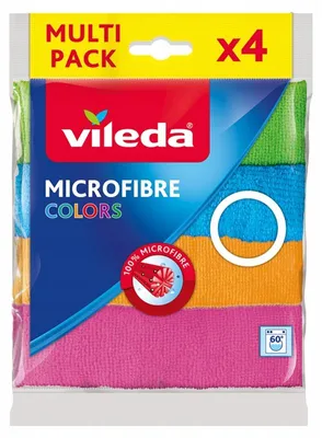 Produktbild von Vileda COLORS Mikrofaser-Reinigungstücher 4 Stück