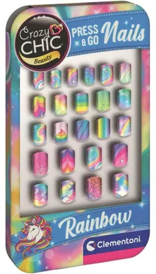 Produktbild von Clementoni Crazy Chic 18158, Nagel-Tattoo-Set für Kinder, 9 Jahr(e), Mehrfarbig