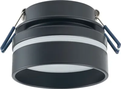 Obrázek produktu pro Zapuštěné bodové svítidlo hliníkové GU10 Ø 8 cm kulaté černé Moderní