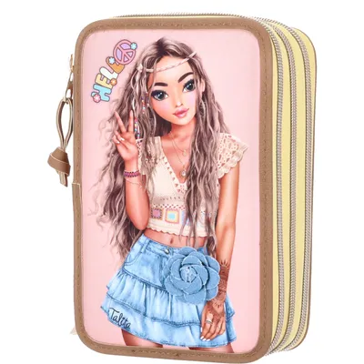 Produktbild von Depesche Top Model 3-Fach Federtasche Hippie Heart 12378