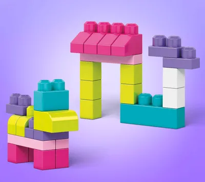 Produktbild von Mega Bloks Bausteinebeutel pink (80 Teile)