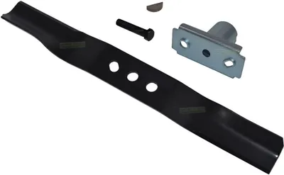 Image de 53 CM Lame de tondeuse + support de lame + cale + vis pour tondeuse Scheppach