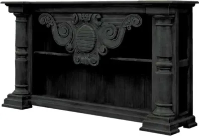 Produktbild von Casa Padrino Luxus Landhausstil Konsole Schwarz 170 x 40 x H. 100 cm - Handgefertigter Massivholz Konsolentisch - Edle Landhausstil Massivholz Möbel