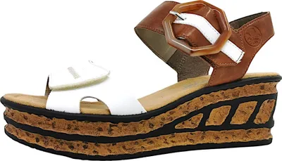 Immagine prodotto di Rieker 68176-80 Sandalo Bianco/Marrone 3086
