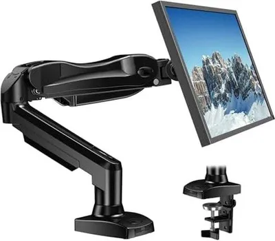 Produktbild von Monitorhalter, 360-Gradewinkelbar, für gebogene Bildschirme von 17 bis 30 Zoll, Halter für Gasrohr, VESA 75 x 75/100 x 100 mm