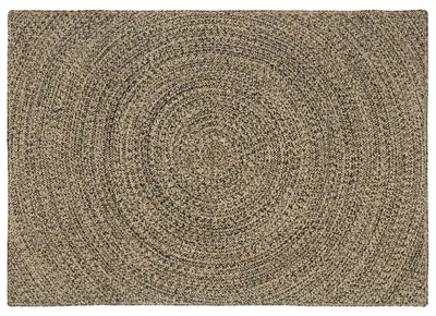 Image de Tapis vidaXL Naturel et noir 140 x 200 cm Jute