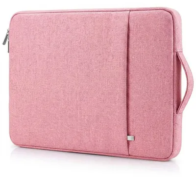 Image de Housse Ordinateur 13 Pouces, Anti-Rayures Compact avec Poignée pour MacBook Air 13 M5 M4 M3 M2 M1 - Rose