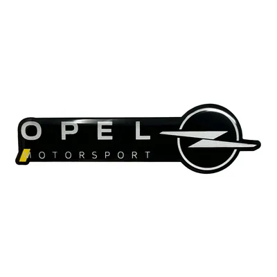 Immagine prodotto di Emblema ufficiale Opel Motorsport in 3D, 38 x 90 mm, nero