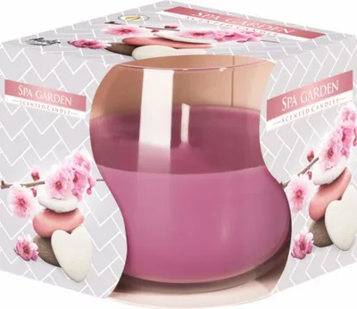 Image de BISPOL Aura 24H SPA GARDEN bougie parfumée en verre