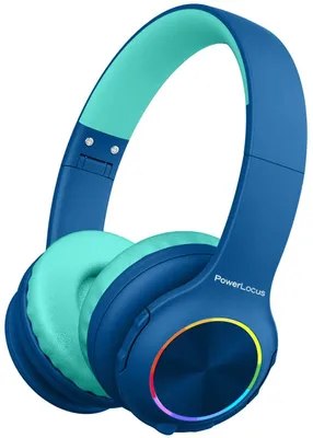 Image de Casque pour enfants PowerLocus - PLED, sans fil, bleu