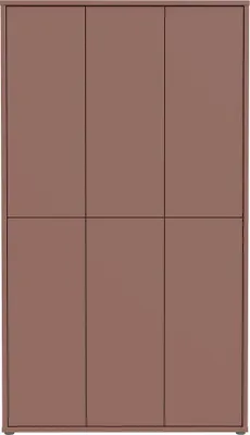 Produktbild von Schuhschrank >ALICE SPRINGS< 6 Türen, push to open, terrakottafarbig - 109,2x191,9x34,9cm (BxHxT)