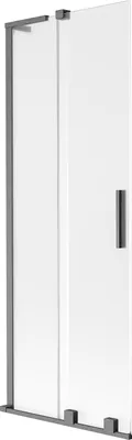 Zdjęcie produktu dla Mexen Velar L parawan nawannowy 2-skrzydłowy rozsuwany 70 x 150 cm, szron, gun gray szczotkowany - 896-070-003-31-66