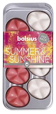 Produktbild von bolsius 102990501885 Aromatic Wax Melts "Summer & Sunshine" - 8 Stück