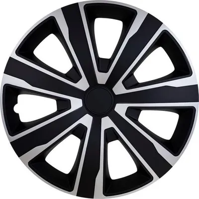 Produktbild von 15" Zoll Radkappen Schwarz/Silber Radzierblenden Radblenden 15 TENZO SILVER BLACK ARGO
