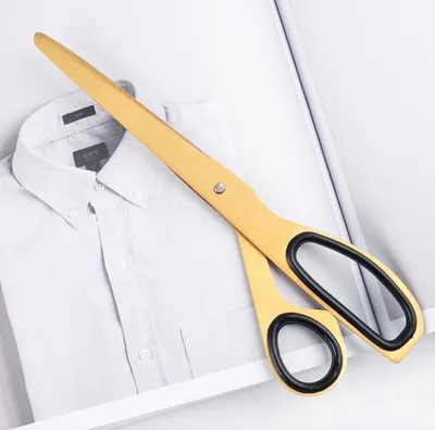 Produktbild von CHPN – Schere – Goldschere – Schnitt – Schere – 19,7 cm – Edelstahl – Bürobedarf – Bürobedarf – Schreibtischzubehör – Schulbedarf – Küchenzubehör – Geschenk – Gold