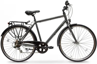 Zdjęcie produktu dla Męski rower miejski 28 cali, Shimano, lekki, z lampką, bagażnikiem i błotnikami
