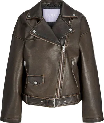 Produktbild von Jack & Jones 12262131_279_1191443_XS, Motorradjacke, Uni, Erwachsener, Reißverschluss, Polyester, Braun