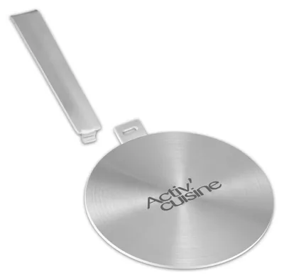 Induktionsadapter 14 cm, Edelstahl-Wärmeverteiler für Induktionskochfeld