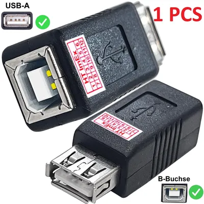 Produktbild von USB 2.0 A Buchse auf Typ B Buchse Buchse Drucker Scanner PC Adapter Konverter