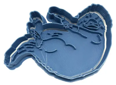Ausstechform Harry Potter Tier, blau, 8x7x1,5 cm