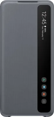 Produktbild von SAMSUNG EF-ZG985CJEGEU SAMSUNG Clear View Cover Handy-Hülle für SAMSUNG Galaxy S20+ grau