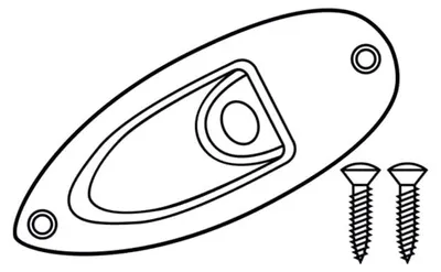Produktbild von DiMarzio Strat Replacement Jackplate Chrome FG1800C