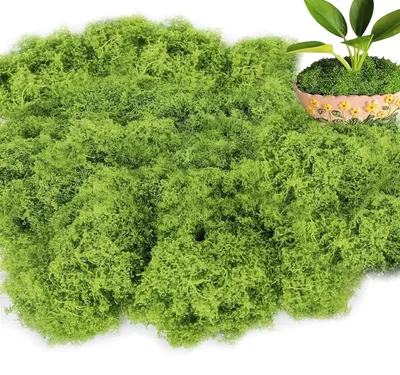 Kunstmos 100 g lichtgroen für Dekorationen