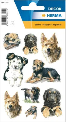 Produktbild von HERMA 3341 10x Sticker DECOR Hunde