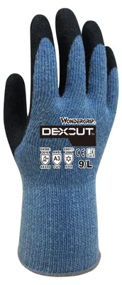 Image de Gants de travail Wonder Grip WG-780 Dexcut bleu XL/10 (blister de 2)