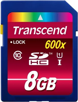 Produktbild von Transcend Speicherkarte SDHC UHS-I 600x 8 GB - Class 10