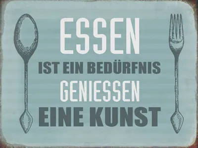 Produktbild von vianmo Holzschild 30x40 cm Essen ist eine
