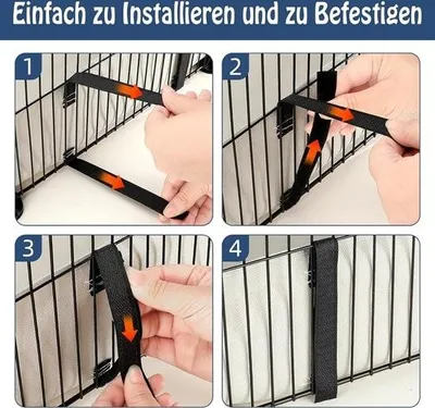 Produktbild von Wasserdichter Meerschweinchenkäfig – Gehege aus Oxford-Gewebe – Meerschweinchenstreu – Waschbare Einstreumatten – Für Hamster und Kaninchen – Selbstbaukäfige – Für Kleintiere