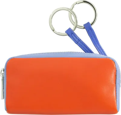 Obrázek produktu pro Elegantní kožené pouzdro na klíče se 2 karabinami