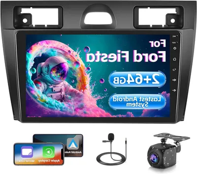Imagen del producto de Sistema multimedia para autorradio – Radio para instalación en vehículos – Sistema de navegación – Pantalla táctil de 9 pulgadas – CarPlay
