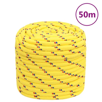 Zdjęcie produktu dla vidaXL Lina jachtowa żółta 18 mm 50 m polipropylenowa
