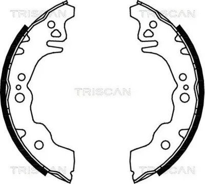 Produktbild von TRISCAN Bremsbackensatz Hinten 8100 10027