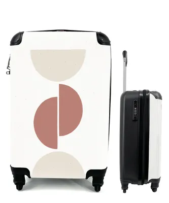 Produktbild von MuchoWow® Koffer Handgepäck Trolley Rollkoffer Kleine Reisekoffer mit 4 Rollen - Pastell - Minimalismus - Gestaltung - Cabin Size < 55x40x23 cm & 55x40x20 cm - Fotokoffer - Kabinenkoffer - Boardgepäck - Reise-Box - Reisekoffer - Reisegepäck - Koffer mit Bild - Trolley für Kinder